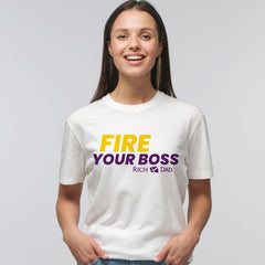 Fire Your Boss Color Print T-Shirt