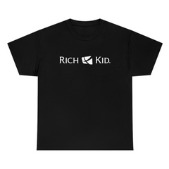 Rich Kid White Print T-Shirt