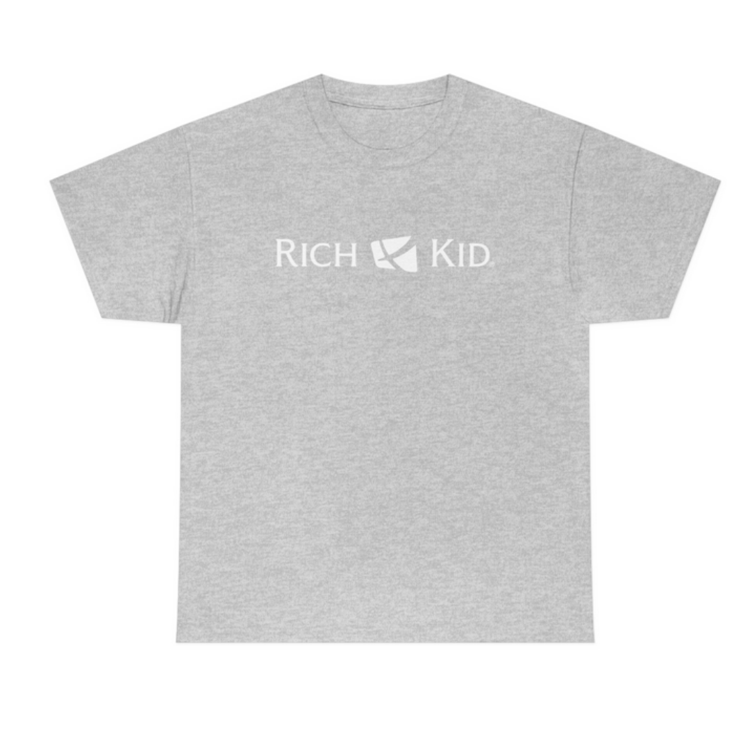 Rich Kid White Print T-Shirt