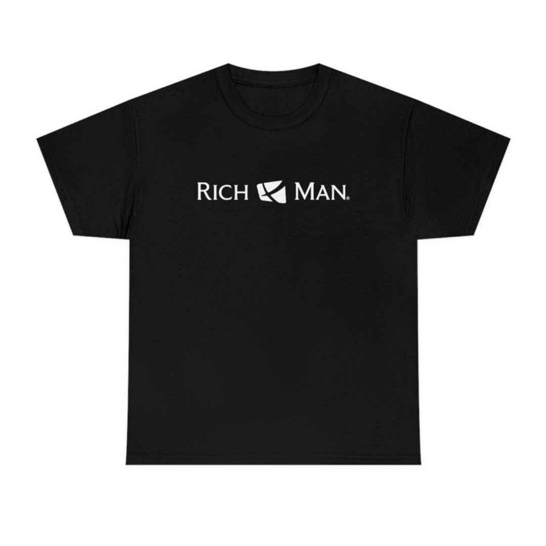 Rich Man White Print T-Shirt