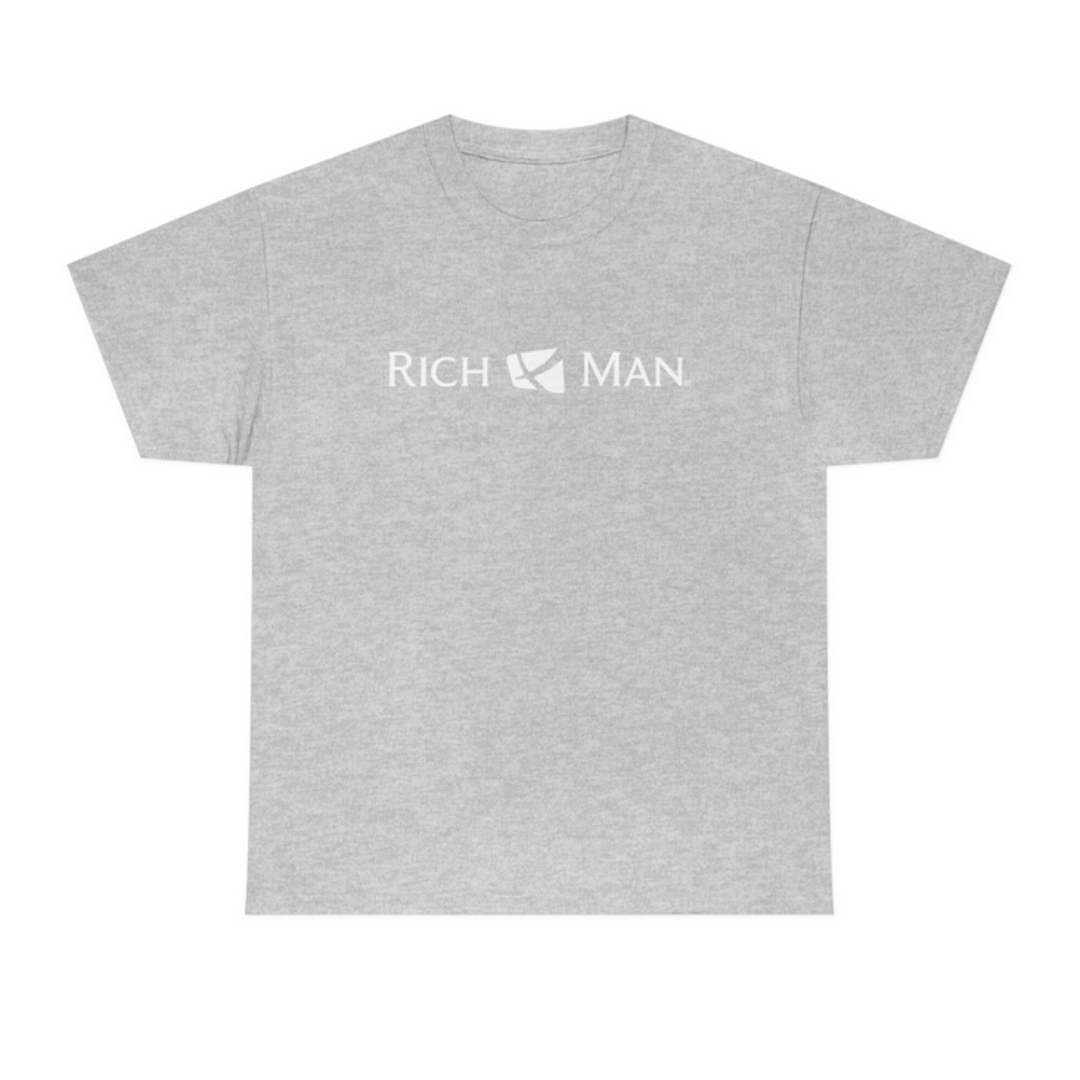 Rich Man White Print T-Shirt