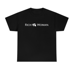 Rich Woman White Print T-Shirts