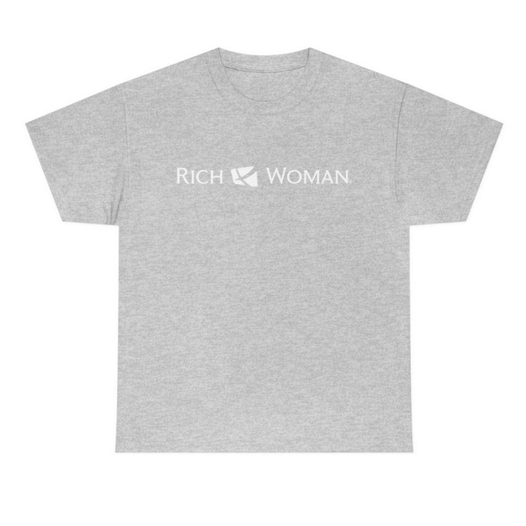 Rich Woman White Print T-Shirts